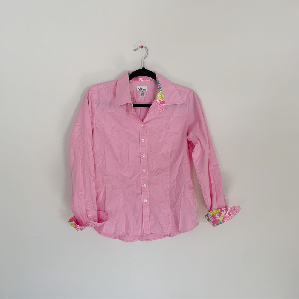 Lilly Pulitzer Pink Button Down
